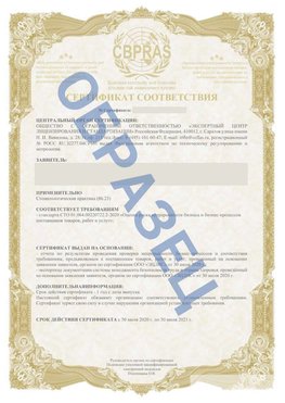 Образец Сертификат СТО 01.064.00220722.2-2020 Великий Новгород Сертификат СТО 01.064.00220722.2-2020 