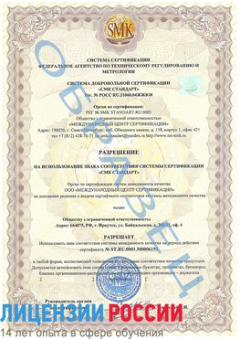 Образец разрешение Великий Новгород Сертификат ISO 50001